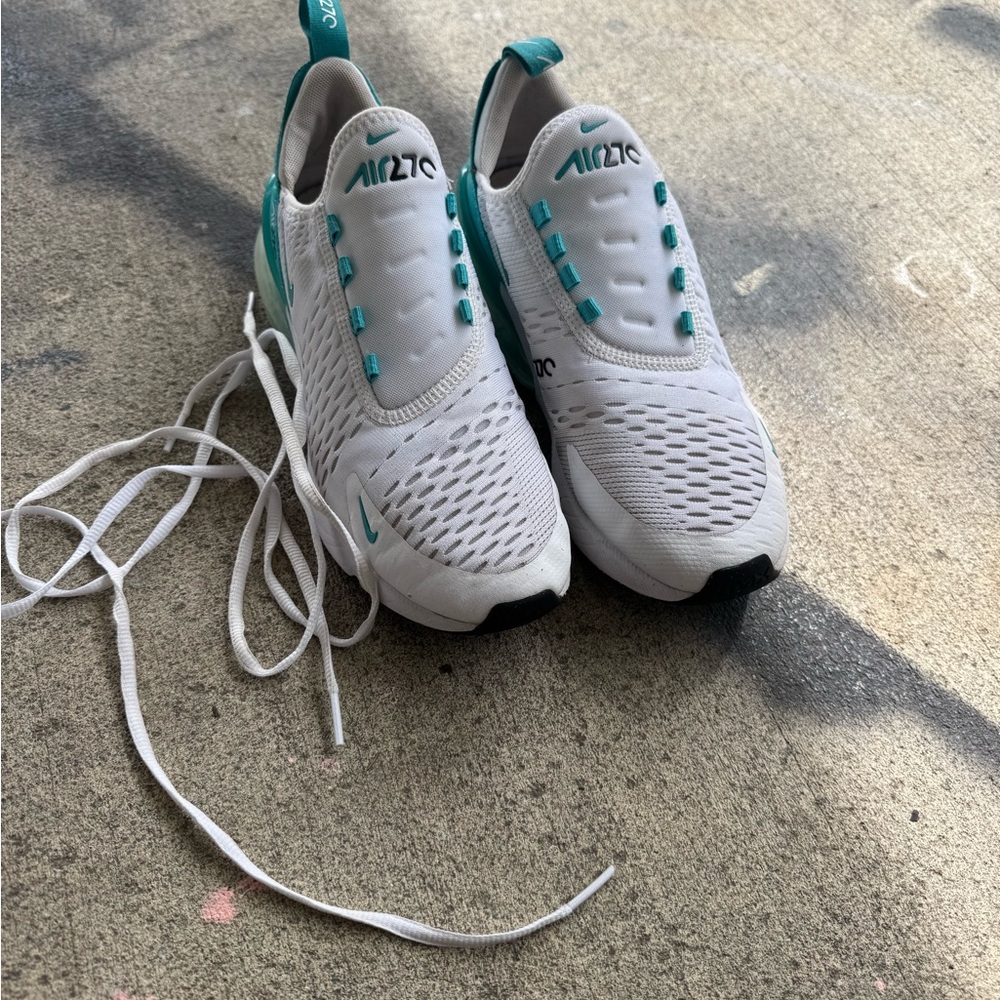 Nike Air Zoom White and Teal Shoes - Picture 1 of 2